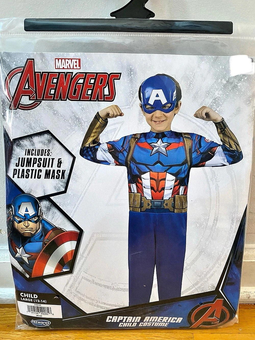 Marvel Avengers Captain America Child Costume Boys NWT